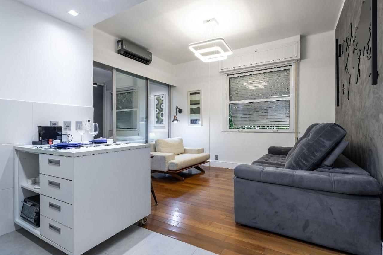 Apt Charmoso Completo Com Ar Condicionado No Leblon Rio de Janeiro Exterior foto