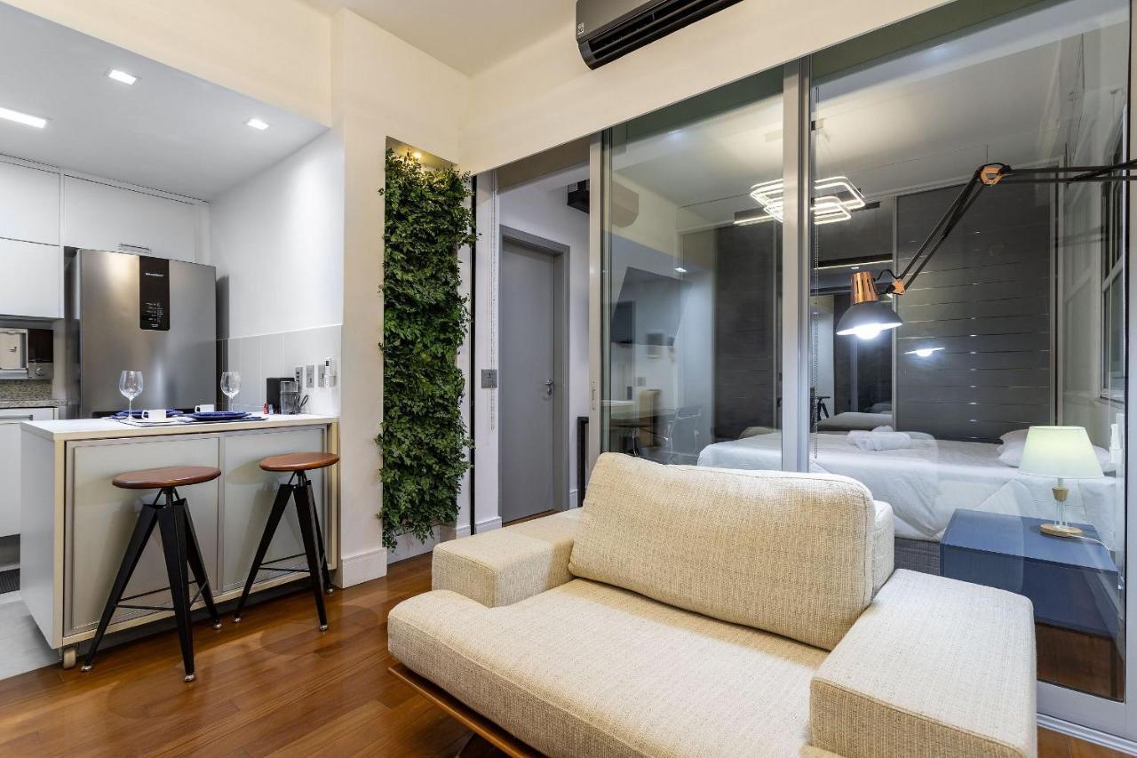 Apt Charmoso Completo Com Ar Condicionado No Leblon Rio de Janeiro Exterior foto