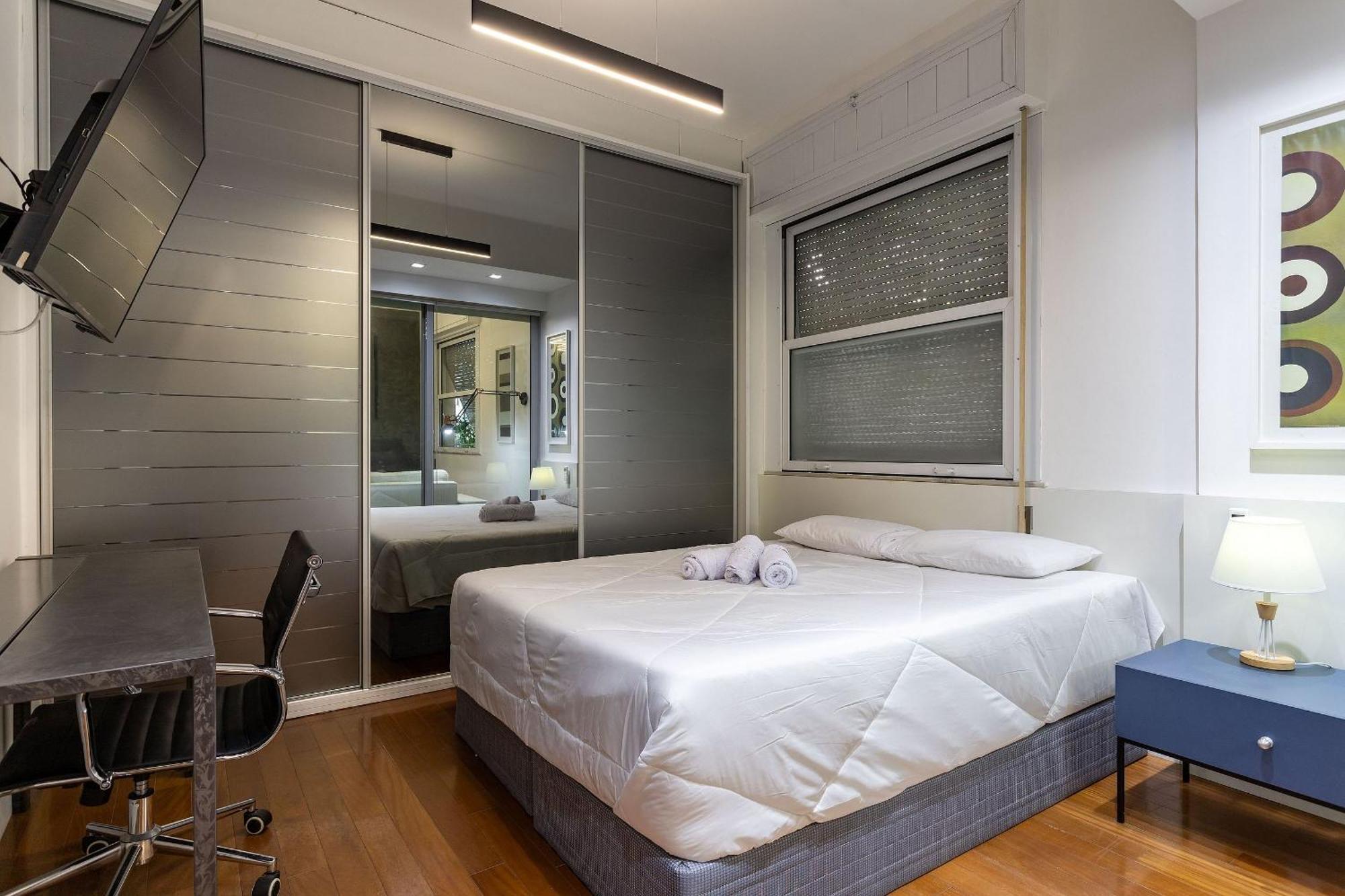 Apt Charmoso Completo Com Ar Condicionado No Leblon Rio de Janeiro Exterior foto